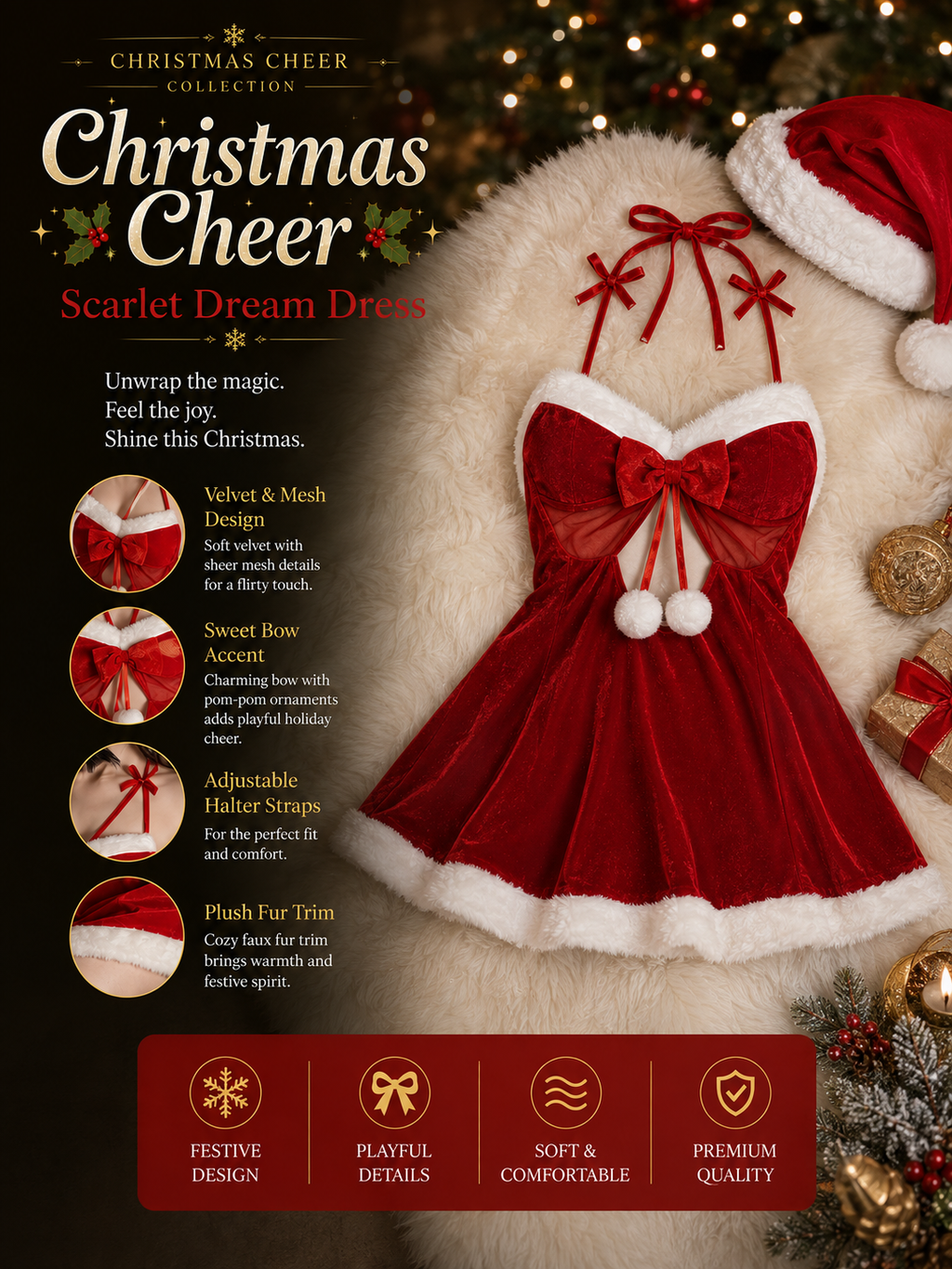Christmas Cheer - Scarlet Dream Dress