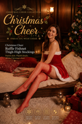 Christmas Cheer - Ruffle Fishnet Thigh-High Stockings