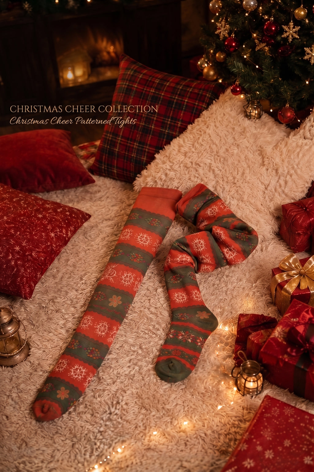 Christmas Cheer - Patterned Tights