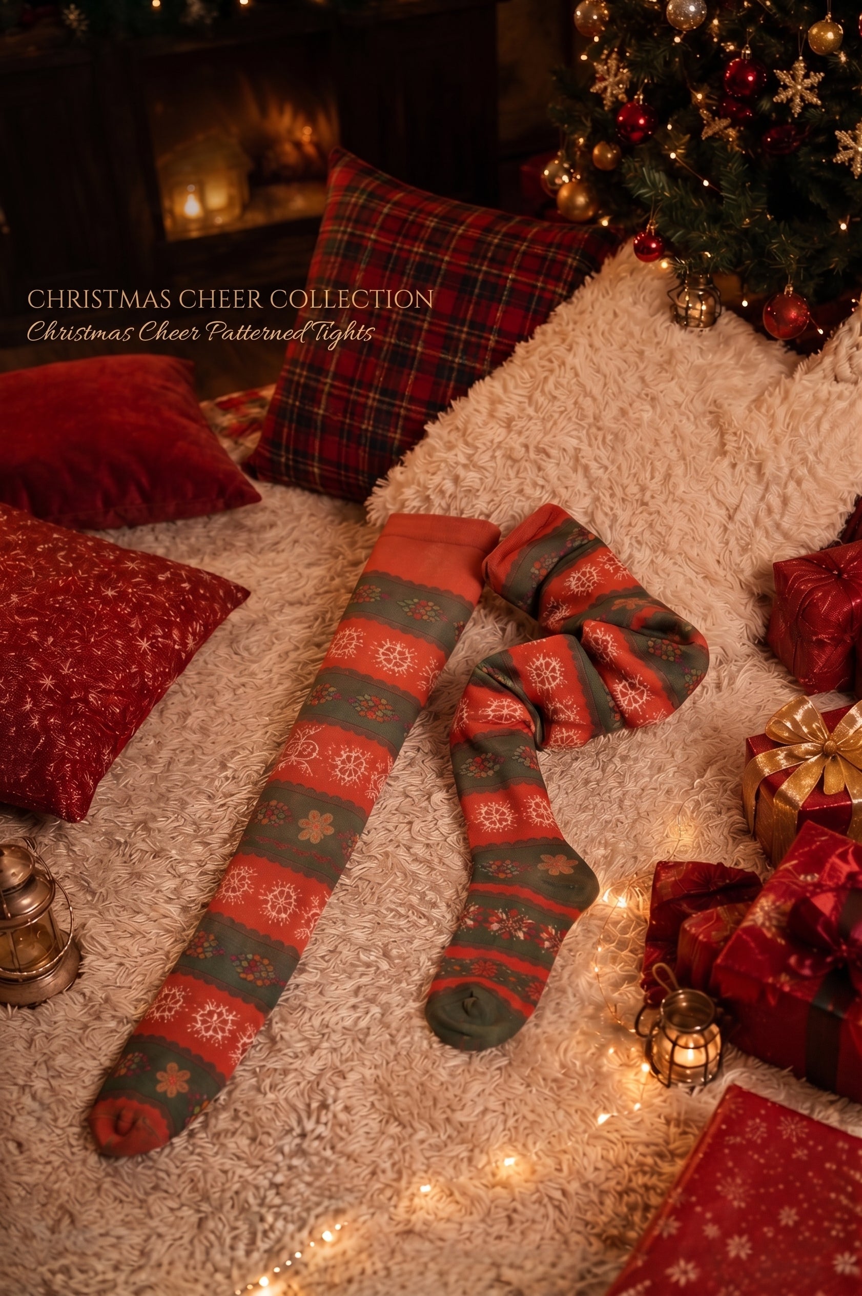 Christmas Cheer - Patterned Tights